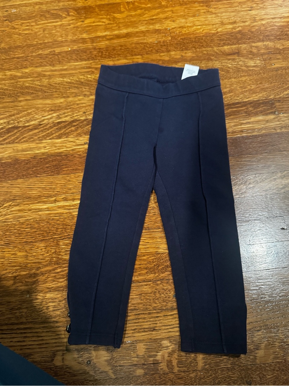 Janie and Jack Navy Pant/Leggings with Gold Button - Picture 5 of 5